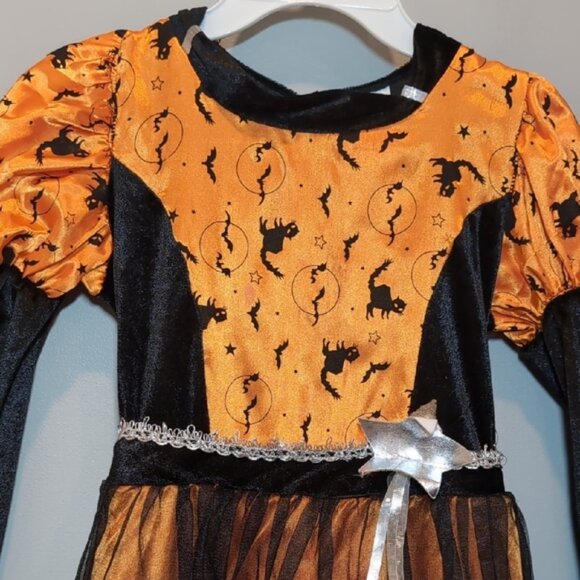 3/$20 Rubie's Halloween Witch Costume Long Flare Sleeve Dress Tulle Party - Picture 3 of 15